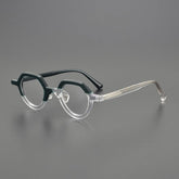 Song Vintage Acetate Glasses Frame Geometric Frames Southood Black Clear